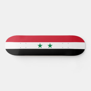 Alte Flagge Syriens Skateboard