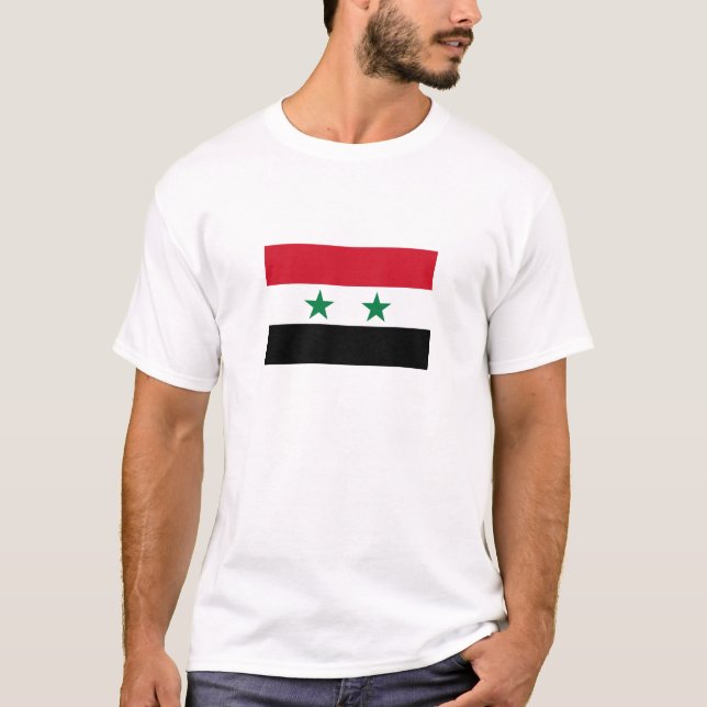 Alte Flagge Syriens T-Shirt (Vorderseite)