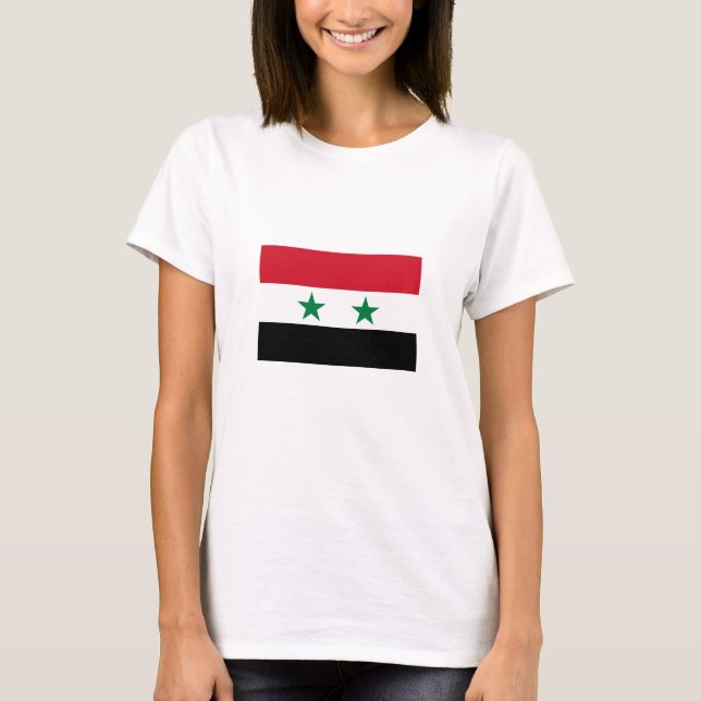 Alte Flagge Syriens T-Shirt (Vorderseite)
