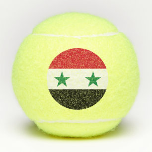 Alte Flagge Syriens Tennisbälle