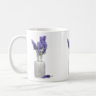 Alte Flasche Lavendel Tasse