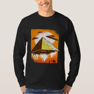 Alte fliegende Pyramide Ägypten Ufo Verschwörung I T-Shirt