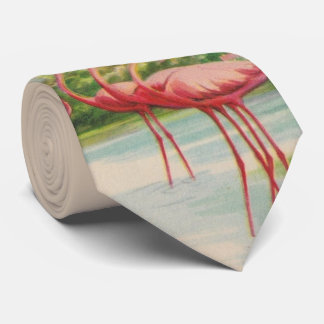 Alte Florida-Flamingokrawatte Krawatte