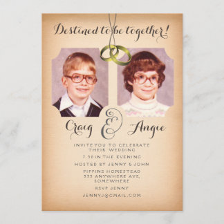 Alte Fotos Hochzeit Foto einladen Einladung