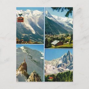 Alte französische Alpen, Chamonix Mt Blanc Postkarte