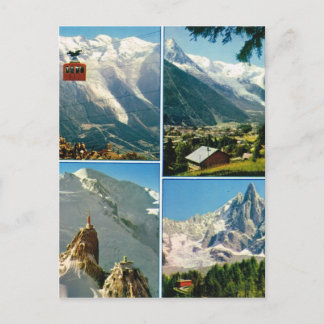 Alte französische Alpen, Chamonix Mt Blanc Postkarte