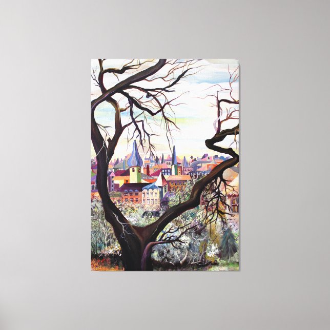 Alte französische Herkunft in gemischten Medien Bo Leinwanddruck (Vorderseite)