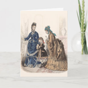 Alte französische Mode-Illustration von Heloise Le Karte