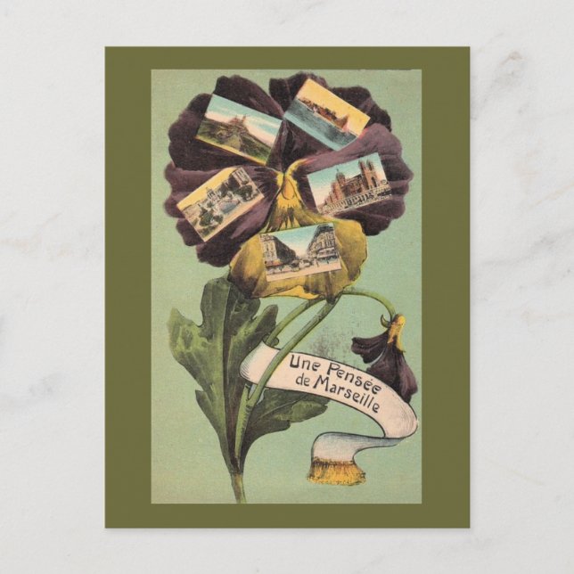 Alte französische Postkarte (Vorderseite)