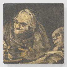 Alte Frau mit Skelett (Tod) (Francisco Goya)
