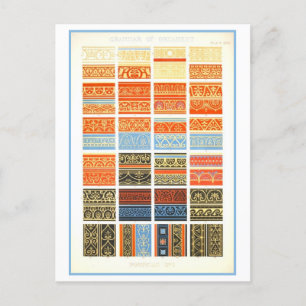 Alte Fresko-Designs aus Pompeji Postkarte