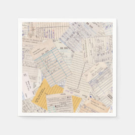 Alte Freunde Bibliotheksausweis Serviette