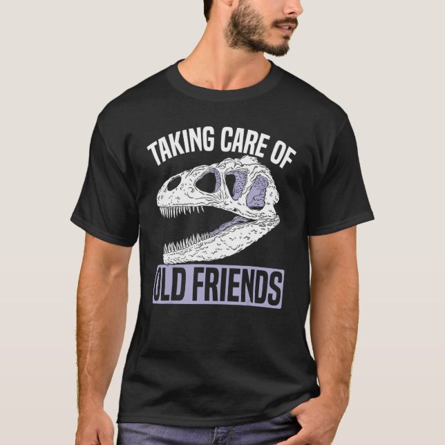 Alte Freunde Museum Whisperer kümmern T-Shirt (Vorderseite)