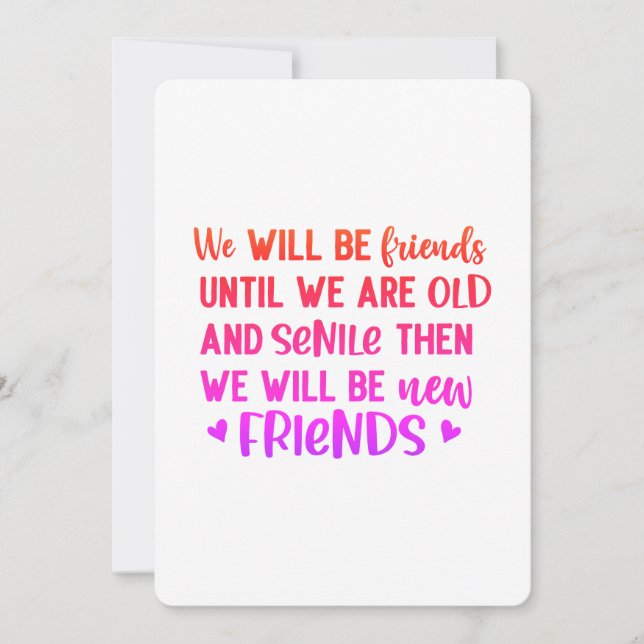 Alte Freunde Neue Freunde Funny (Vorderseite)