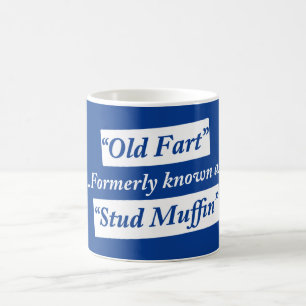 Alte Furz früher bekannt als Bolzen-Muffin Kaffeetasse