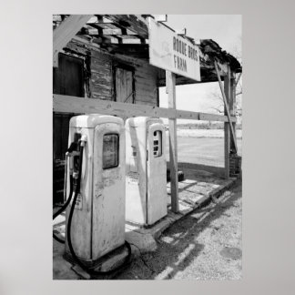Alte Gaspumpen Poster