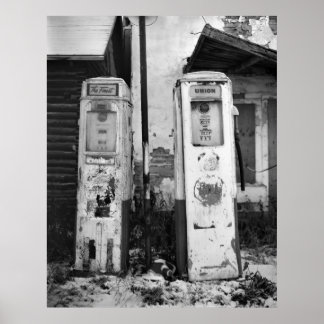 Alte Gaspumpen Poster