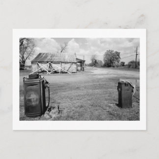 Alte Gaspumpen Postkarte