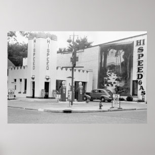 Alte Gasstation Poster