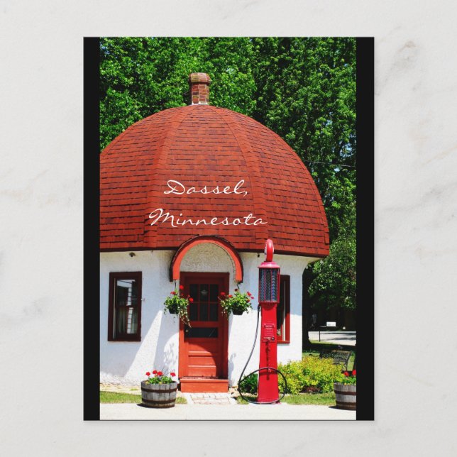 Alte Gasstation Postkarte (Vorderseite)