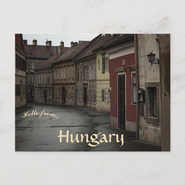 Alte Gebäude in Sopron Ungarn Postkarte (Vorderseite)