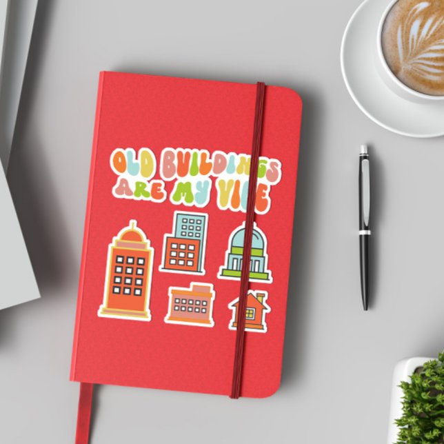 Alte Gebäude sind meine Vibe, historische Bewahrun Aufkleber (Von Creator hochgeladen)