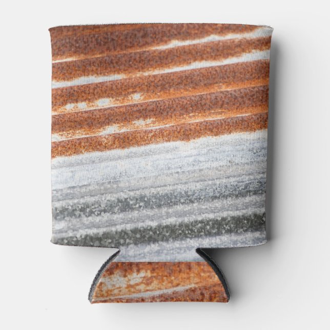 Alte gedrehte Zinkoberflächen-Textur Dosenkühler (Vorderseite)