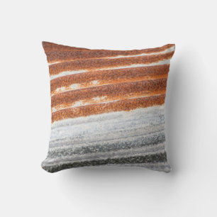 Alte gedrehte Zinkoberflächen-Textur Kissen