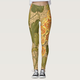 Alte gelbe Blumen Leggings