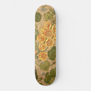 Alte gelbe Blumen Skateboard