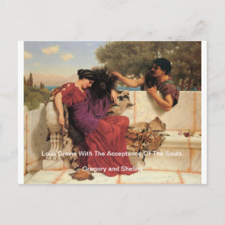 Alte Geschichte, griechisches Paar Postkarte