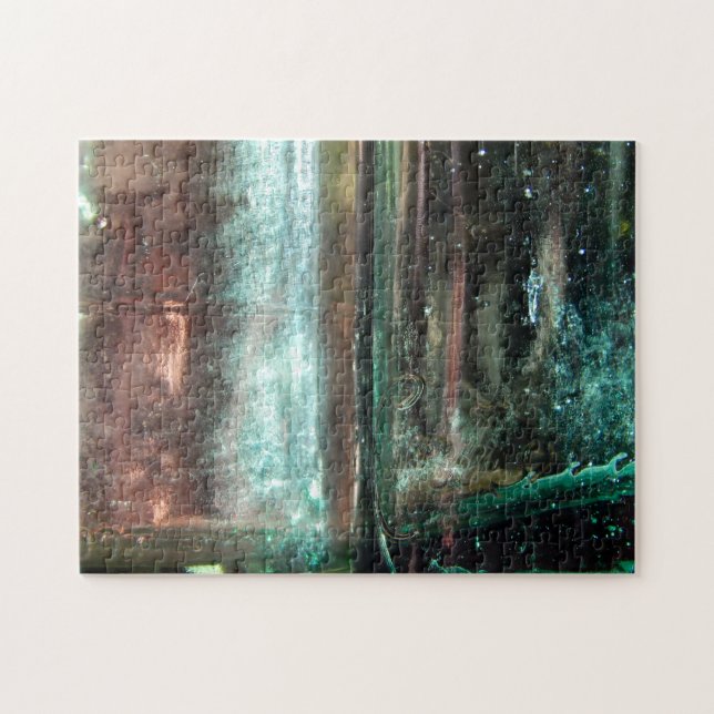 Alte Glass-Flaschen Puzzle (Horizontal)