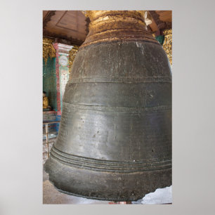 Alte Glocke im Tempel Poster