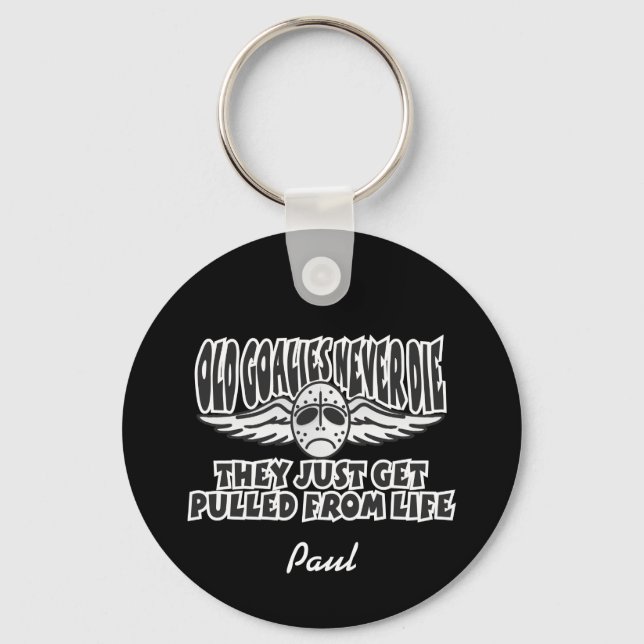 Alte Goalies nie Die Schlüsselanhänger (Vorderseite)