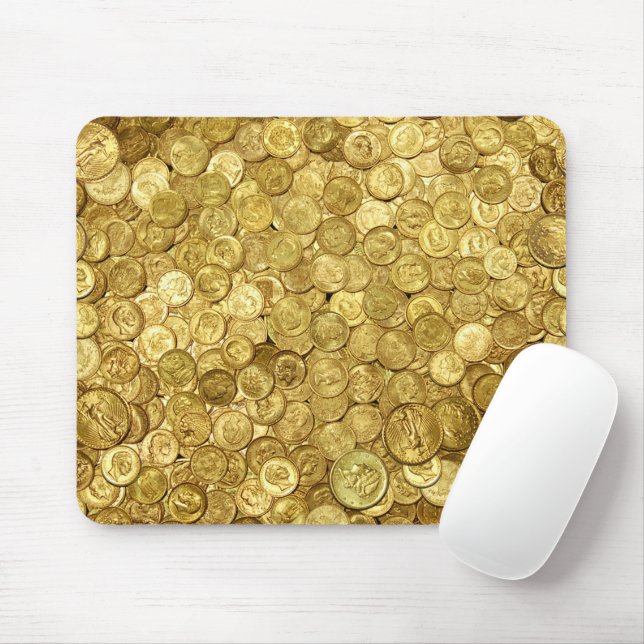 Alte Goldmünzensammlung Mousepad (Mit Mouse)