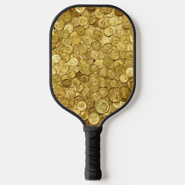 Alte Goldmünzersammlung Pickleball Schläger (Vorderseite)