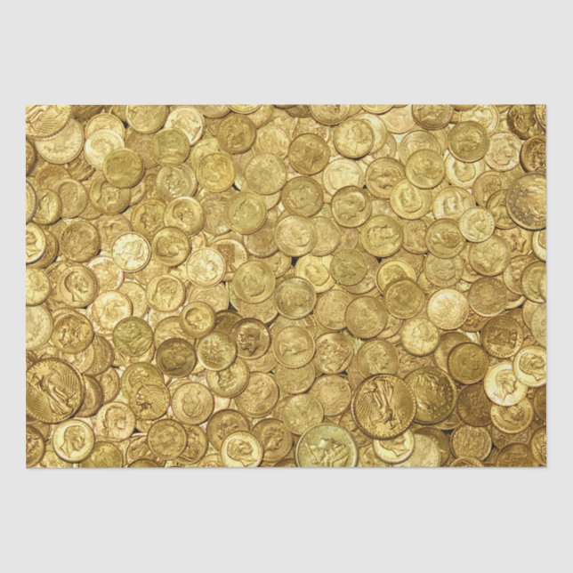 Alte Goldmünzersammlung Seidenpapier (Vorderseite)