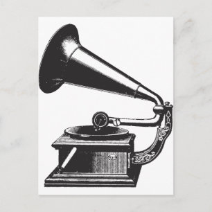 Alte Grammo phon Postkarte