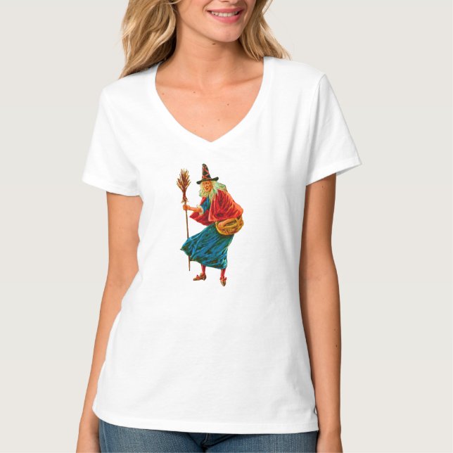 Alte Granny Hexe T-Shirt (Vorderseite)