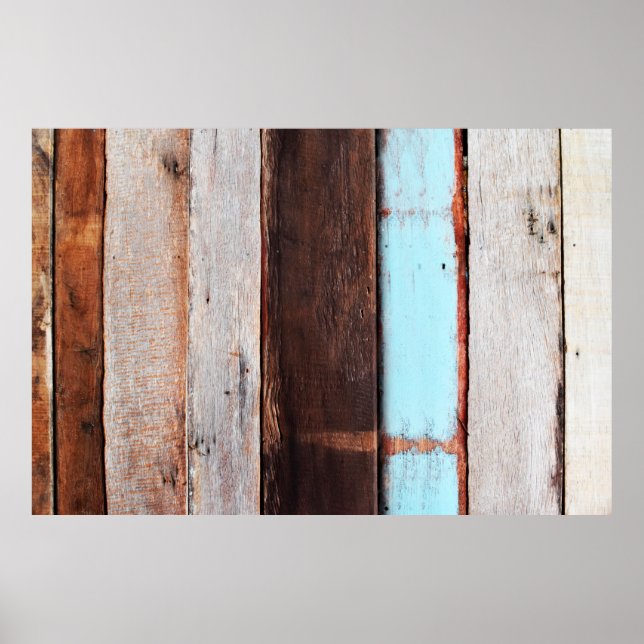 Alte graue Holztapete, schwarz, leer, Poster (Vorne)