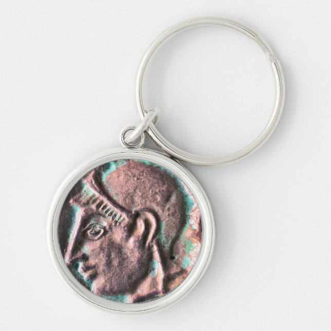 Alte griechische Gottemünze Schlüsselanhänger (Vorne)