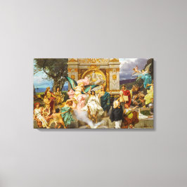 Alte griechische Götter und Göttinnen auf dem Parn Leinwanddruck