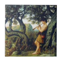 Alte griechische Hirtenjunge mit Musik