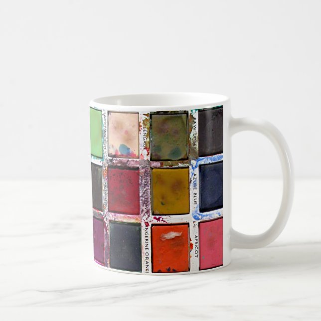 Alte Grunge-Farben Kaffeetasse (Rechts)