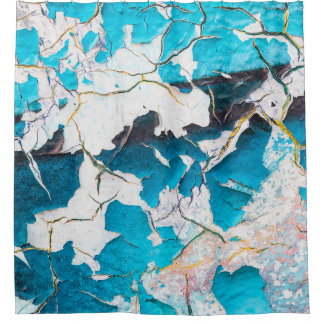 Alte Grunge Wand Texturen und Background-Suchbeben Duschvorhang