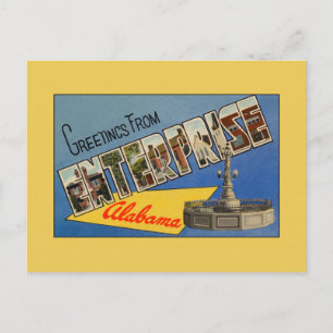 Alte Grüße von Enterprise AL Postkarte