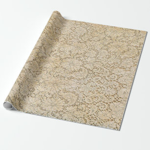 Alte Häkelspitze Blumenmuster + Ihre Ideen Geschenkpapier