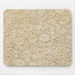 Alte Häkelspitze Blumenmuster + Ihre Ideen Mousepad
