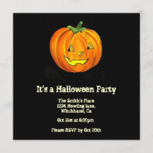 Alte Halloween-Einladung