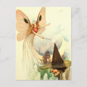 Alte Halloween-Karte Postkarte
